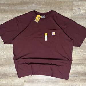 Carhartt Men's Short Sleeve Tee - Burgundy